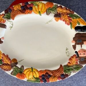 Autumn Harvest Ceramic Platter